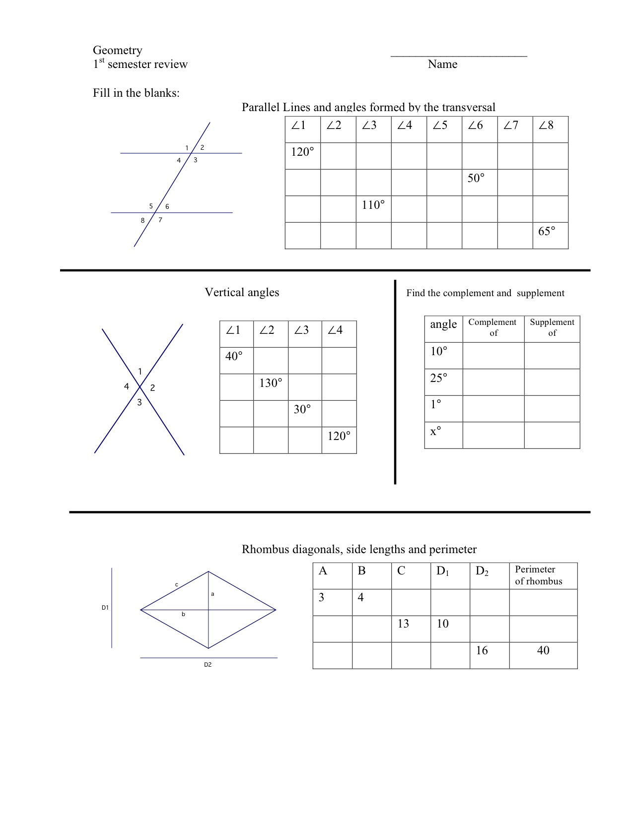 December  22  mrmillermath Throughout Vertical Angles Worksheet Pdf